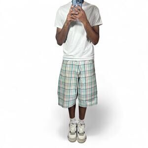 Vintage SouthPole Baggy Long Plaid Shorts